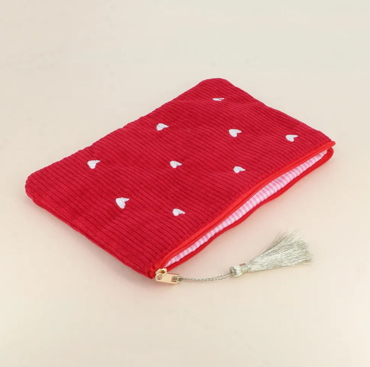 Pochette PETITS CŒURS - Rouge