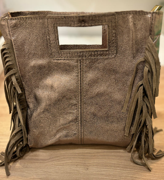 Sac MARION - Bronze - Cuir Irisé