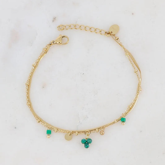 Bracelet SARA - Malachite